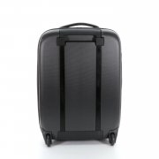 Чемодан складной Rollink Earth 55x40x20 см, 2 колеса, черный/оранжевый