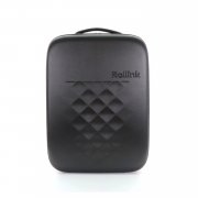 Чемодан складной Rollink Earth 55x40x20 см, 2 колеса, черный/оранжевый
