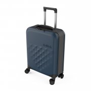 Чемодан складной Rollink Vega 360 55x40x20 см, 4 колеса, серо-синий