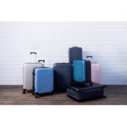 Чемодан складной Rollink Vega 360 55x40x20 см, 4 колеса, серо-синий