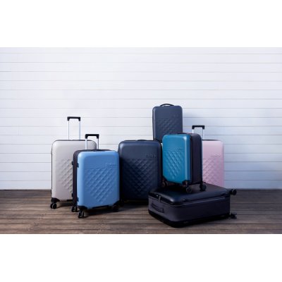 Чемодан складной Rollink Vega 360 55x40x20 см, 4 колеса, серо-синий арт. 360-21-220-380-100