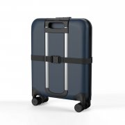 Чемодан складной Rollink Vega 360 55x40x20 см, 4 колеса, серо-синий