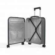 Чемодан складной Rollink Vega 360 55x40x20 см, 4 колеса, серо-синий