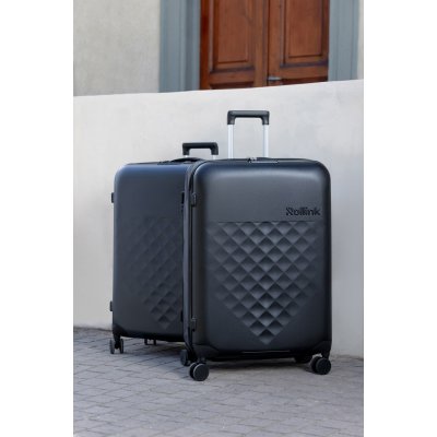 Чемодан складной Rollink Vega 360 55x40x20 см, 4 колеса, серо-синий арт. 360-21-220-380-100