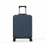 Чемодан складной Rollink Vega 360 55x40x20 см, 4 колеса, серо-синий