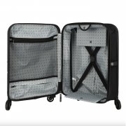 Чемодан складной Rollink FLEX LIGHT 55x40x20 см, 4 колеса, черный