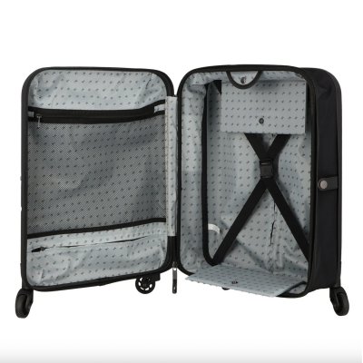 Чемодан складной Rollink FLEX LIGHT 55x40x20 см, 4 колеса, черный арт. 103-21-100
