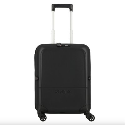 Чемодан складной Rollink FLEX LIGHT 55x40x20 см, 4 колеса, черный арт. 103-21-100