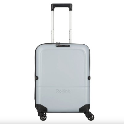 Чемодан складной Rollink FLEX LIGHT 55x40x20 см, 4 колеса, светло-серый арт. 103-21-120