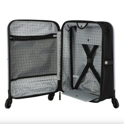 Чемодан складной Rollink FLEX LIGHT 55x40x20 см, 4 колеса, светло-серый арт. 103-21-120
