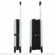 Чемодан складной Rollink FLEX LIGHT 55x40x20 см, 4 колеса, светло-серый