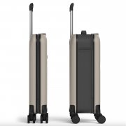 Чемодан складной Rollink Vega 360 55x40x20 см, 4 колеса, серо-бежевый