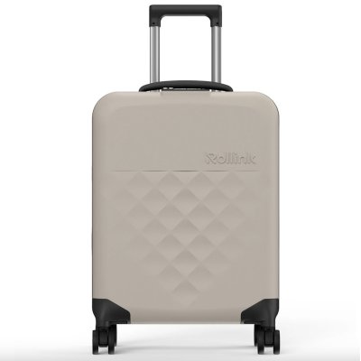 Чемодан складной Rollink Vega 360 55x40x20 см, 4 колеса, серо-бежевый арт. 360-21-120-380-100