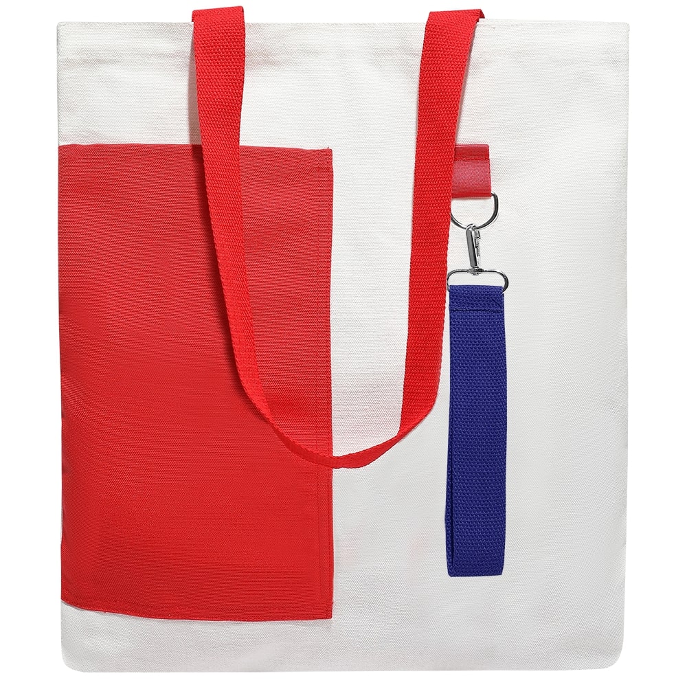 Сумка для покупок BANSHEE TO GO 325 г/м², красная/синяя арт. 25010.05.03 Сумка для покупок BANSHEE TO GO 325 г/м², красная/синяя арт. 25010.05.03