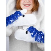 Варежки «Игогошки», с синей гривой