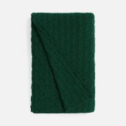 Плед Braidera, темно-зеленый (хвойный)