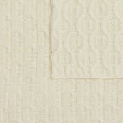 Плед Braidera, белый (молочный)