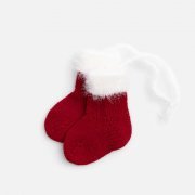 Подвеска на елку «Вьюшка», носочки, красная