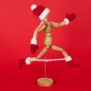 Подвеска на елку «Вьюшка», носочки, красная