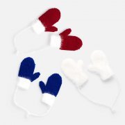 Подвеска на елку «Вьюшка», варежки, белая