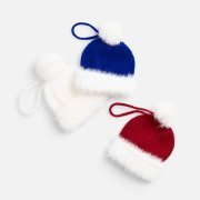 Подвеска на елку «Вьюшка», шапочка, белая