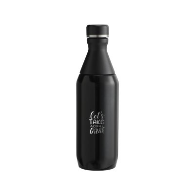 Бутылка для воды Stanley All Day Slim объемом 350 мл - черный глянцевый арт. 10088390