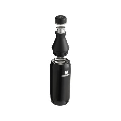 Бутылка для воды Stanley All Day Slim объемом 350 мл - черный глянцевый арт. 10088390