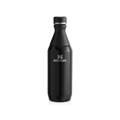 Бутылка для воды Stanley All Day Slim объемом 350 мл - черный глянцевый арт. 10088390