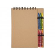 Блокнот А5 «Doodle» с восковыми мелками