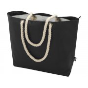 Пляжная сумка-холодильник Panama GRS из переработанных материалов с ручками-шнурками