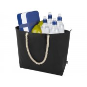 Пляжная сумка-холодильник Panama GRS из переработанных материалов с ручками-шнурками