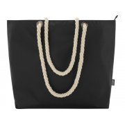 Пляжная сумка-холодильник Panama GRS из переработанных материалов с ручками-шнурками