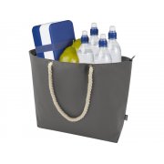 Пляжная сумка-холодильник Panama GRS из переработанных материалов с ручками-шнурками