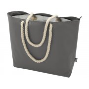 Пляжная сумка-холодильник Panama GRS из переработанных материалов с ручками-шнурками