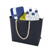 Пляжная сумка-холодильник Panama GRS из переработанных материалов с ручками-шнурками