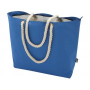 Пляжная сумка-холодильник Panama GRS из переработанных материалов с ручками-шнурками