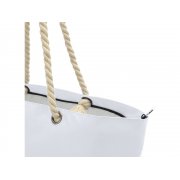 Пляжная сумка-холодильник Panama GRS из переработанных материалов с ручками-шнурками