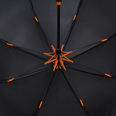 Зонт-трость Hidecolor с цветными спицами, оранжевый арт. 18579.20