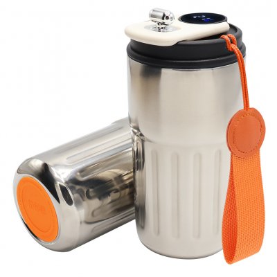 Термокружка Ashly To Go, серебристая/оранжевая арт. 5063.09.07.07 Термокружка Ashly To Go, серебристая/оранжевая арт. 5063.09.07.07