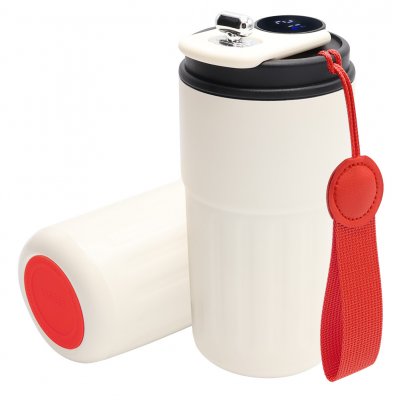 Термокружка Ashly To Go, белая/красная арт. 5063.01.05.05 Термокружка Ashly To Go, белая/красная арт. 5063.01.05.05