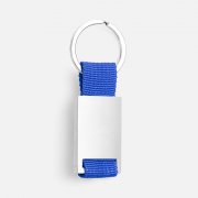 Брелок Inlet с тканевой вставкой, синий