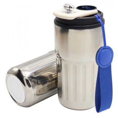 Термокружка Ashly To Go, серебристая/темно-синяя/белая арт. 5063.09.15.01 Термокружка Ashly To Go, серебристая/темно-синяя/белая арт. 5063.09.15.01