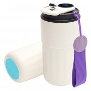 Термокружка Ashly To Go, белая/фиолетовая/бирюзовая арт. 5063.01.16.17