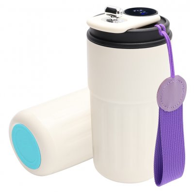 Термокружка Ashly To Go, белая/фиолетовая/бирюзовая арт. 5063.01.16.17 Термокружка Ashly To Go, белая/фиолетовая/бирюзовая арт. 5063.01.16.17