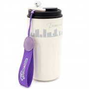 Термокружка Ashly To Go, белая/фиолетовая/бирюзовая арт. 5063.01.16.17