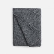 Плед Curve Verve, серый меланж (маренго)