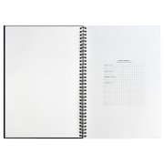 Ежедневник Notera Maxi, недатированный, черный