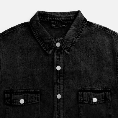 Куртка джинсовая O3, черная арт. 17404.30