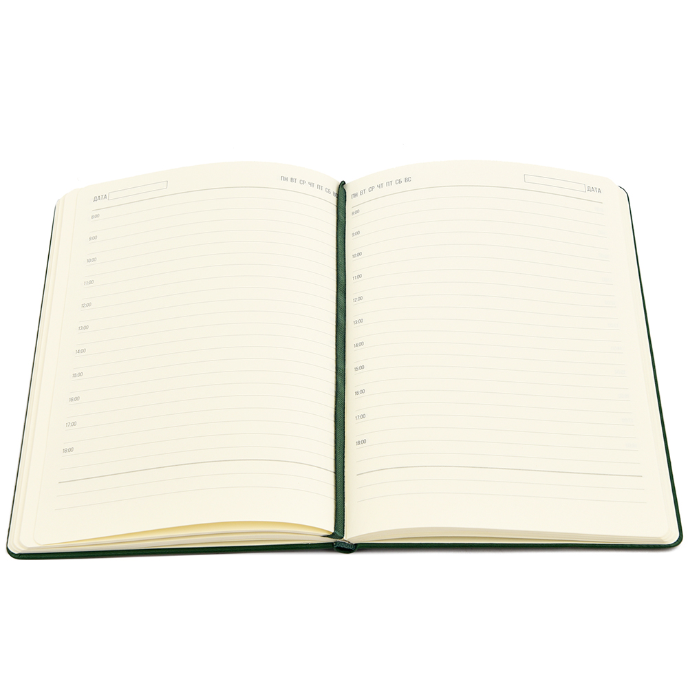 Ежедневник A5 недатированный Dear в твёрдом переплёте, тёмно-зеленый арт. 51021.24 Ежедневник A5 недатированный Dear в твёрдом переплёте, тёмно-зеленый арт. 51021.24