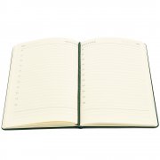 Ежедневник A5 недатированный Dear в твёрдом переплёте, тёмно-зеленый арт. 51021.24